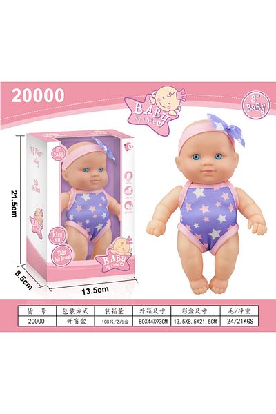 GGbell 20000 Mini Silicone Reborn Dolls Realistic Smiling Newborn Baby Doll Simulation Baby Dress Up Soft R