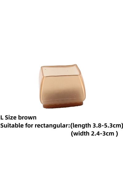Choice 16pcs Q-Rectangular-L 8/16pcs Silicone Chair Legs Non-Slip Pads Furniture Sofa Feet Anti-noise Sock