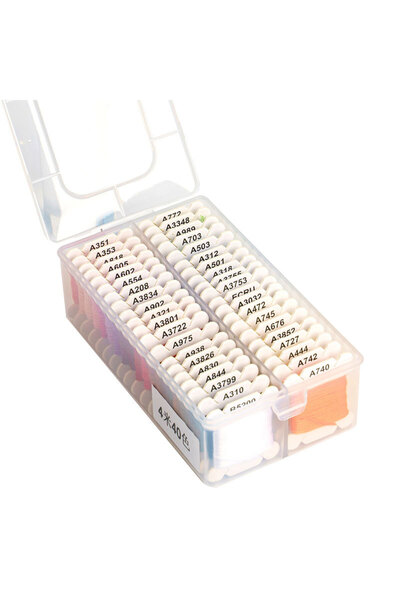 Choice خيط تطريز 40 لونًا و80 لونًا من القطن متعدد الألوان للخياطة والتطريز