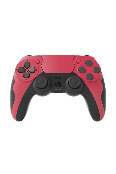 Choice وحدة تحكم لاسلكية من Gaminja باللون الأحمر النبيذي، لوحة ألعاب بلوتوث، اهتزاز مزدوج، لوحة تحكم 6 محاور، لوحة لمس، مايكرو