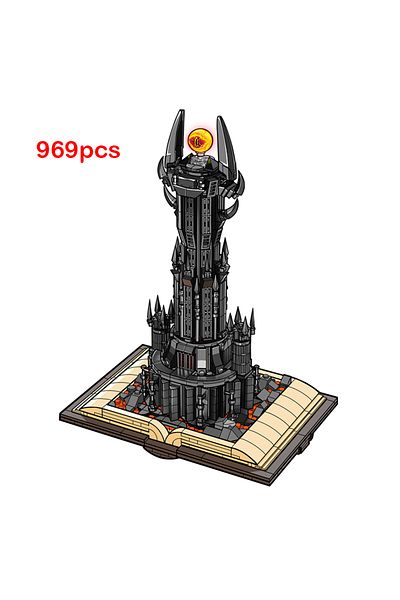 Choice no original box Creative Black Tower Magic Book Building Block Book Expert Ideas Bricks Dark Tower w