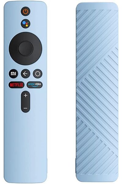 Choice Sky Blue Silicone Remote Control Protective Case Dust Cover With Lanyard Shockproof For Xiaomi Mi Tv