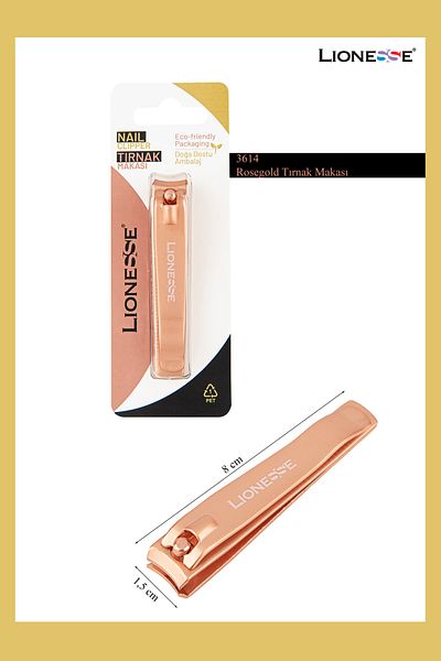 Lionesse 3614 Model Rosegold Nail Clippers