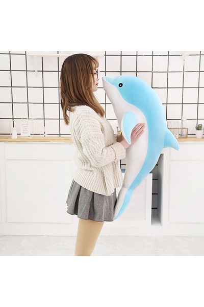 Choice 30cm Blue 1pc 30/50CM kawaii Dolphin Plush Toys Lovely Stuffed Soft Animal Pillow Dolls for Children