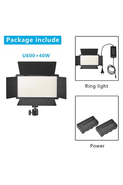 Nagnahz Na-u600-lb 2 Battery U800 Led Photo Studio Light For Tiktok Youbute Game Live Video Lighting