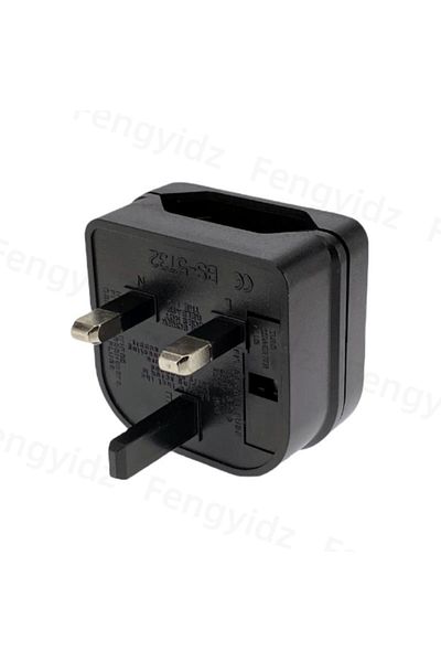 Choice UK black 1Pc European Euro EU 2 Pin to UK 3Pin Power Socket Travel Plug Adapter Converter New
