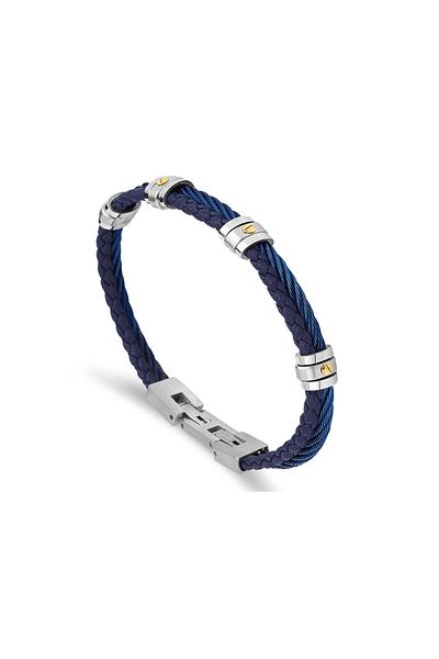 Necati Gün Ars069 Men's Leather Steel Bracelet