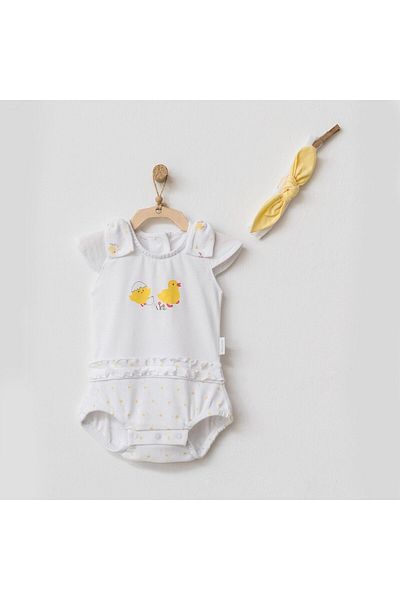 andywawa Happy Chicky Baby Jumpsuit Set - AC21573R
