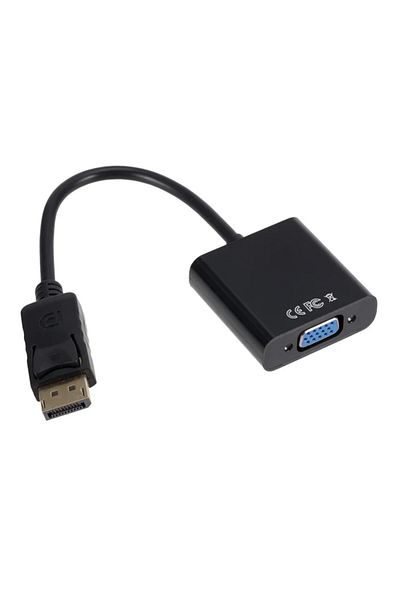 PzzPss محول طراز B PzzPss DisplayPort إلى VGA بدقة 1080 بكسل من منفذ DisplayPort DP ذكر إلى VGA أنثى للكمبيوتر الشخصي