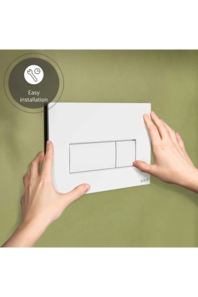 VitrA Root Square 740-2300 Kumanda Paneli, Parlak Beyaz