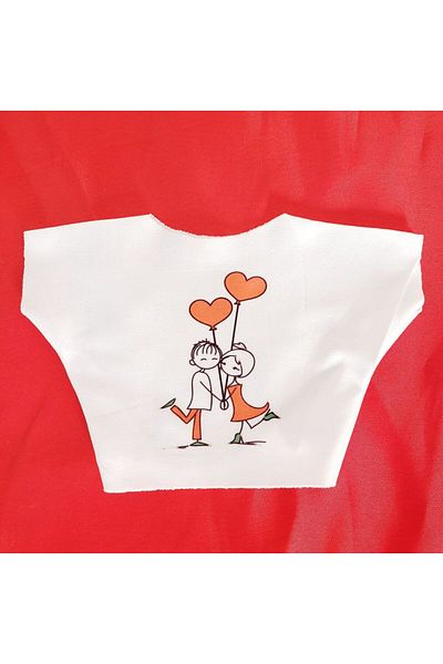 Skygo Couple Themed Happy Printed T-Shirt