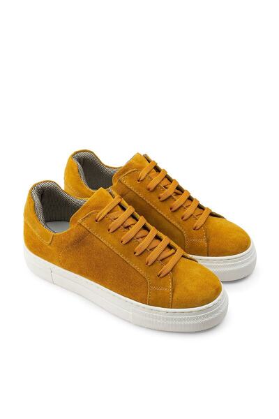 Deery Genuine Suede Yellow Sneaker Women's Shoes