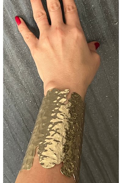 tones official Irregular-Hammered-Modern-Multi-Thick Handcuff-Bangle-Inspired by Mythological