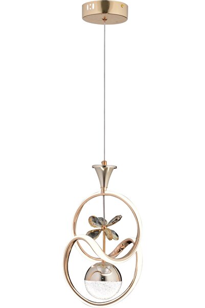 Begüsa Harlem 3 Renk Ledli Avize Gold Kaplama No:04