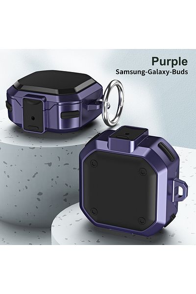 Choice Purple Mechanical Switch Protective Case Cover For Samsung Galaxy Buds 2 Live Pro / Pro 2 Earphone L