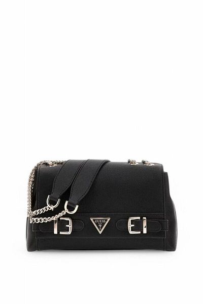 Guess Geantă de mână Eco Ali Black pentru femei Hwebg951121