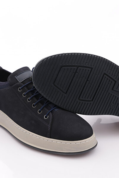 DGN Чоловічі кросівки на товстій підошві з шнурівкою, натуральна шкіра, лакований нубку, 77523616