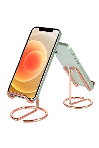 Choice Rose Cell Phone Stand for Desk, Business Card Holder,Cute Metal Cell P...