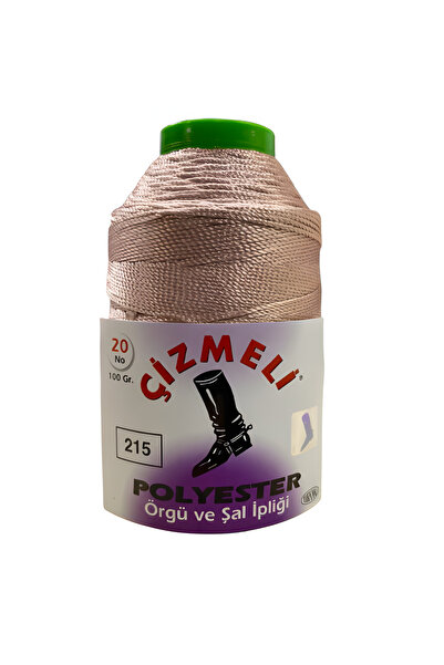 çizmeli Çizmeli Polyester Örgü ve Şal İpliği No:20 100 gr