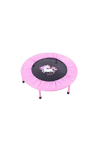 Leyaton Çocuk Trambolin Unicorn desenli 92cm pembe