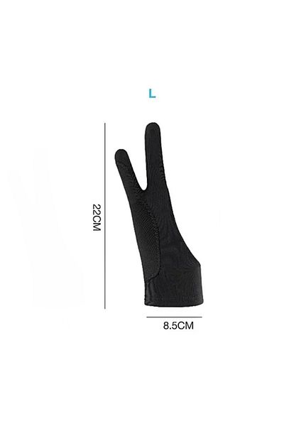 Choice Two layers L S/M/L Two-Finger Drawing Gloves Anti-touch Anti-fouling for Tablet Digital Board Touch