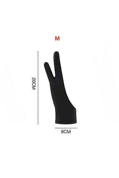 Choice Single layer M S/M/L Two-Finger Drawing Gloves Anti-touch Anti-fouling for Tablet Digital Board Touc