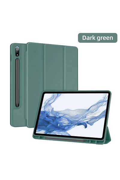 Hansong حافظة لجهاز Samsung Galaxy Tab S6 Lite 10.4 باللون الأخضر الداكن لجهاز Tab S8 Ultra 14.6 S8 Plus S7 Plus S7 FE 1