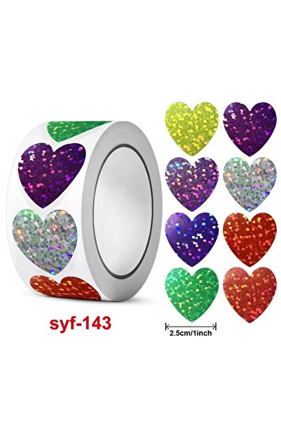 Choice1 500 Love 500 Holographic Venus Stickers Per Roll-Perfect for Children...