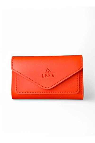 Lexa М'яка жіноча гаманець з великою кількістю карток, помаранчева