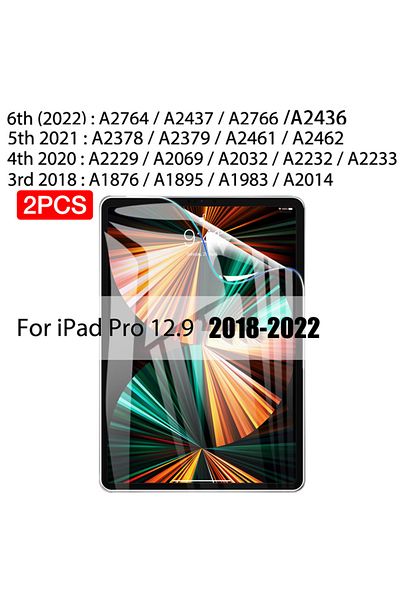 Choice Pro 12.9 2018-2022 2PCS Hydrogel Film For Ipad Pro 11 12.9 Air 4 5 13 2024 Screen Protector For Ipad