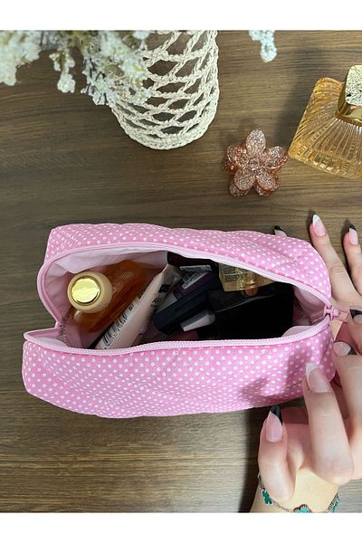 USF Retro Patterned Makeup Bag - Le Moulin Series