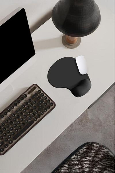 Lord Mountain Softrest Comfort Non-Slip Ergonomic Mouse Pad with Wrist Support Black