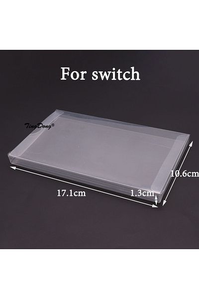 Choice For switch Clear Transparent Game Cartridge Box Case CIB Games Plastic PET Protector for N64 NES SNE