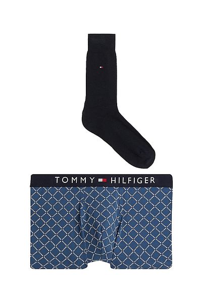 Tommy Hilfiger Set bărbați de boxeri și șosete albastre Tommy hilfiger