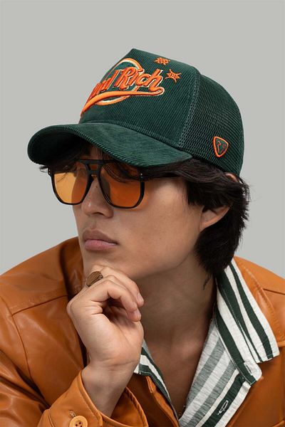 Rust&Rich Green Men's Trucker Hat - Women's Hard Collection Rich