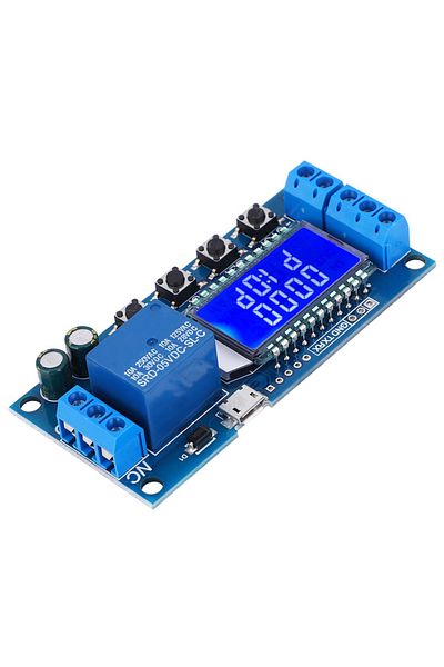 Choice Multicolor 5v 12v 24v Time Delay Relay Module Delay Off Cycle Timer 0.01s‑9999min With Lcd Display