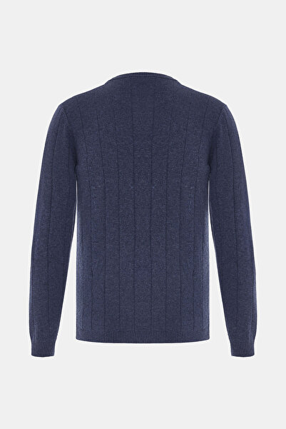 W Collection Indigo Crewneck Long Sleeve Sweater