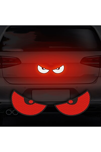 Choice ملصقات عاكسة للسيارة باللون الأحمر (قطعتان/مجموعة) - حسّن رؤية سيارتك ...