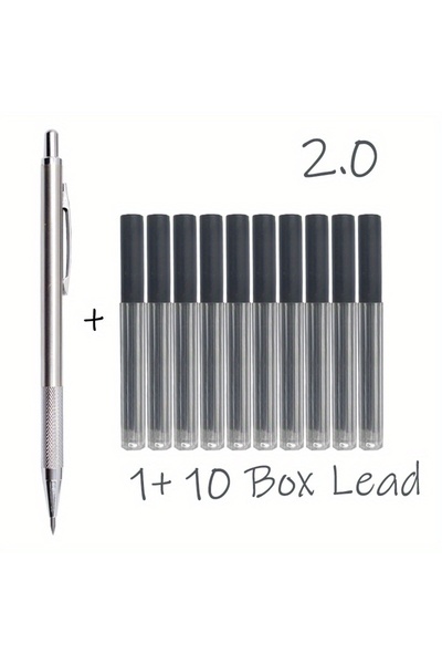 Choice مجموعة أقلام رصاص 2.0 من جميع المعادن الميكانيكية أقلام رصاص 0.3، 0.5،...