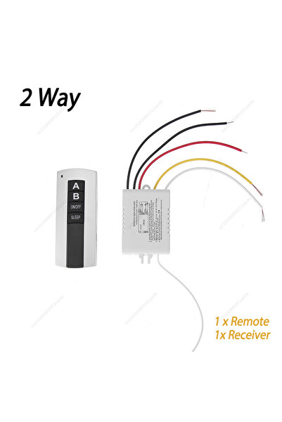 ALLOYSEED مفتاح تحكم عن بعد لاسلكي 2 طريقة بدون حامل 1/2/3 طرق تشغيل/إيقاف 22...