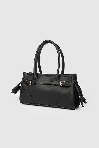 La La'Graccio Paris Γυναικείο Aura Soft Leather Hand and Cross Strap Paris Collar Μαύρο