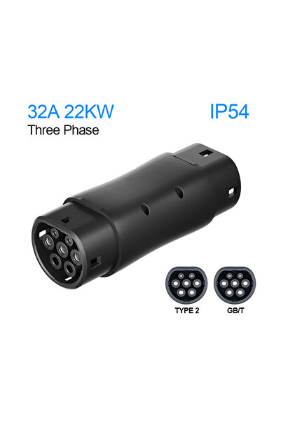Choice1 32A 3P 22kw Kolanky GBT to Type 2 EV Charger Converter Adapter 16A 32...