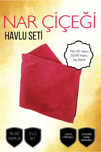 denizlicotton Набір рушників, що не линяють, Набір рушників класу люкс, Набір міцних рушників, Набір рушників з квіткою граната