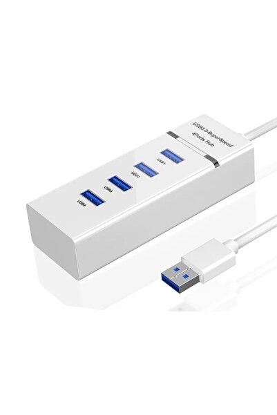 Choice WHITE USB Hub 4 Port USB Hub Extender 2.0 3.0 Fast Speed Splitter Adap...