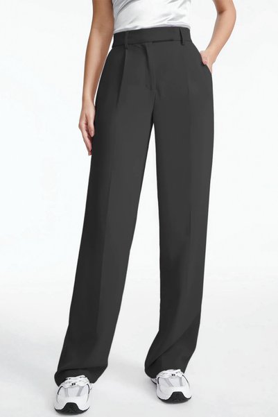 gumbuloy X Nurbeli Women's Velcro Closure Elastic Palazzo Trousers