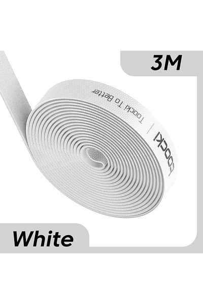 Toocki 3M White Toocki Cable Organizer Wire Winder USB Cable Management Protector Earphone Mouse Cord Ties