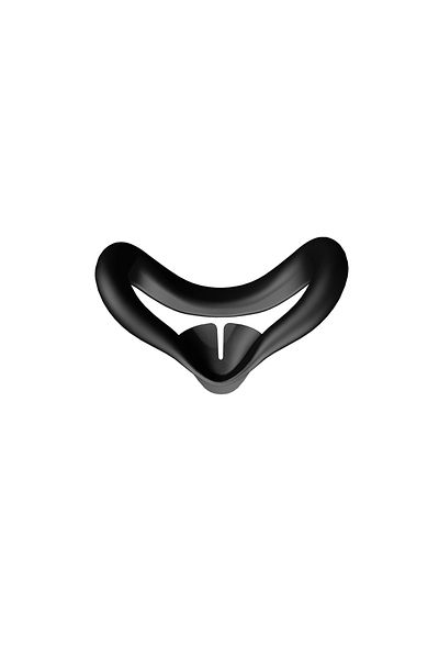 VRKOOBI Black Comfortable Soft Sweat Dust Resistant Replaceable Eye Mask Silicone Face Cover Pad For Meta Qu