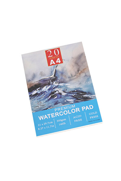 Choice لوحة ألوان مائية A4 A3/A4/A5، 140 رطل/300 جرام لكل متر مربع، 20 ورقة |...