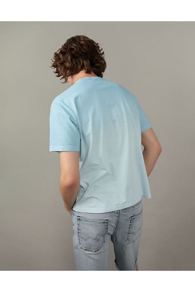 AMERICAN EAGLE AE Dip Dye Logo Graphic T-Shirt