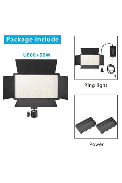 Nagnahz Na-u800-lb 2 Battery U800 Led Photo Studio Light For Tiktok Youbute Game Live Video Lighting